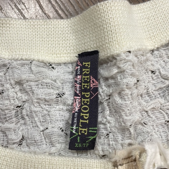 Free People White Lace Long Sleeve Top - Picture 4 of 6